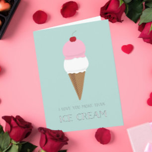 Je T'Aime Plus Que La Carte Valentine De Crème De