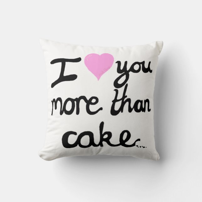 Je t'aime plus que le coussin de gâteau (Recto)