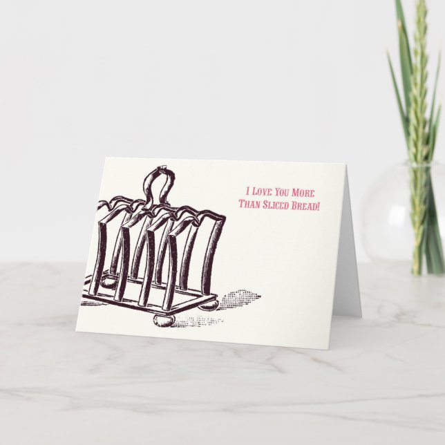 Je t'aime plus que le pain tranché ! Carte (Devant)