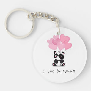 Je t'aime porte - clé du jour de mère de maman  