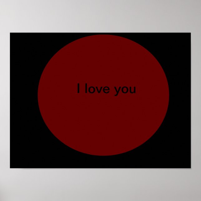 Je t'aime poster (Devant)