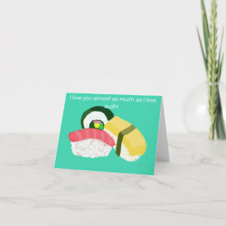 Je t'aime presque autant que j'aime le carte pour 