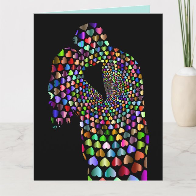 JE T'AIME ROMANTIQUE TOUTE FOIS LES CARTES DE RÉCU (Devant)