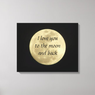 Je t'aime sur la lune et la toile de fond