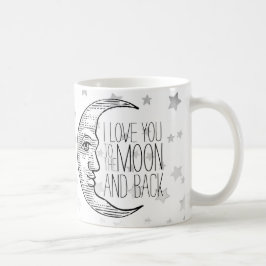 "Je t'aime sur la Lune et le dos" Mug