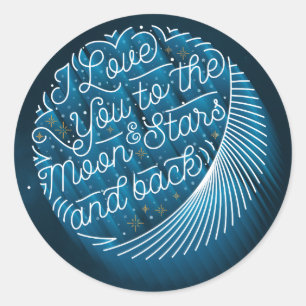 Je t'aime sur la Lune et les étoiles / Stickers