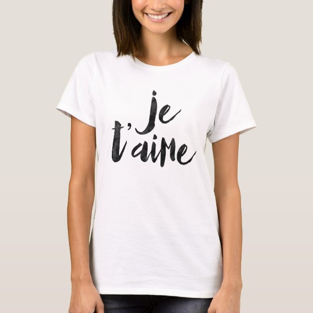 Je t'aime T-Shirt (Vorderseite)