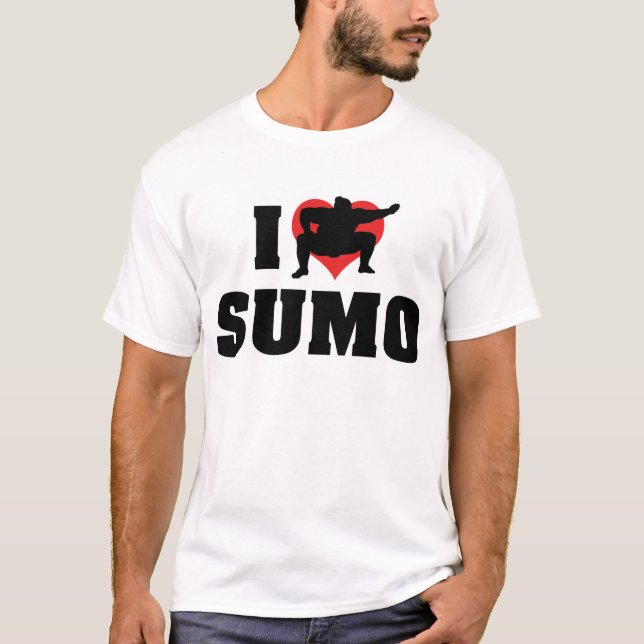 Je t'aime T-Shirt Sumo (Devant)