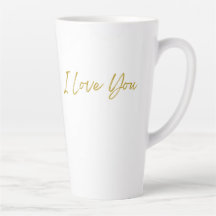 Je T'Aime Tall Latte Mug