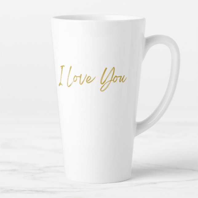 Je T'Aime Tall Latte Mug (Droite)