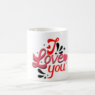 Je t'aime tasse de café