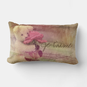 Je T'Aime Teddy Bear Dreaming Lendenkissen