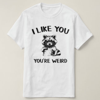Je t'aime, t'es bizarre t-shirt graphique