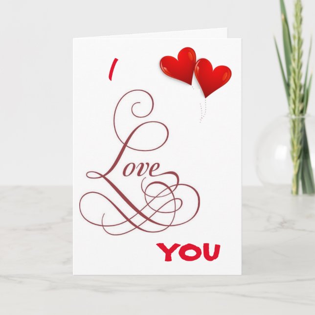 JE T'AIME - TU ME RENDS HEUREUX!!!! CARTE D'AMOUR (Devant)
