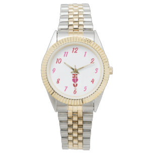 Je T'Aime Unisex Bracelet Deux Tons Montre