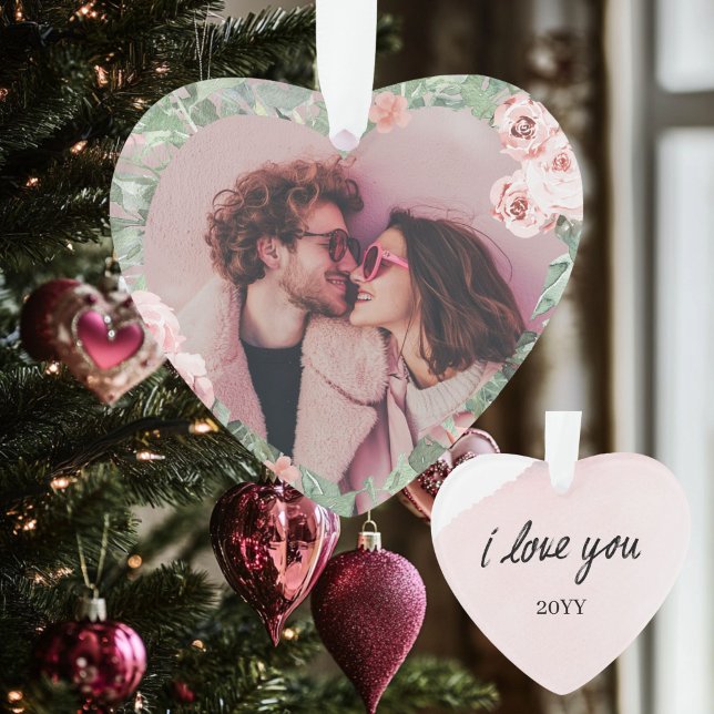 Je T'Aime Valentines Jour Coeur En Forme Ornement (Créateur téléchargé)