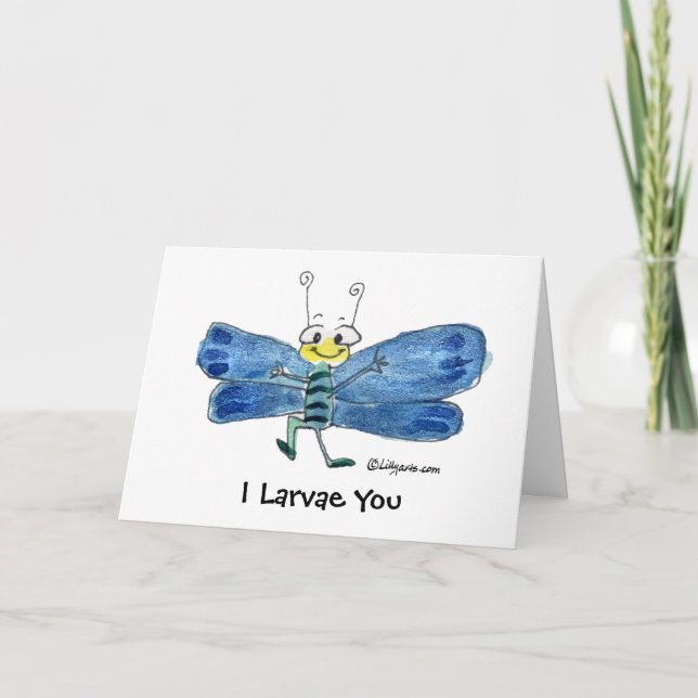 Je T'Apprends À Tes MUSH Papillon Valentines Carte (Devant)