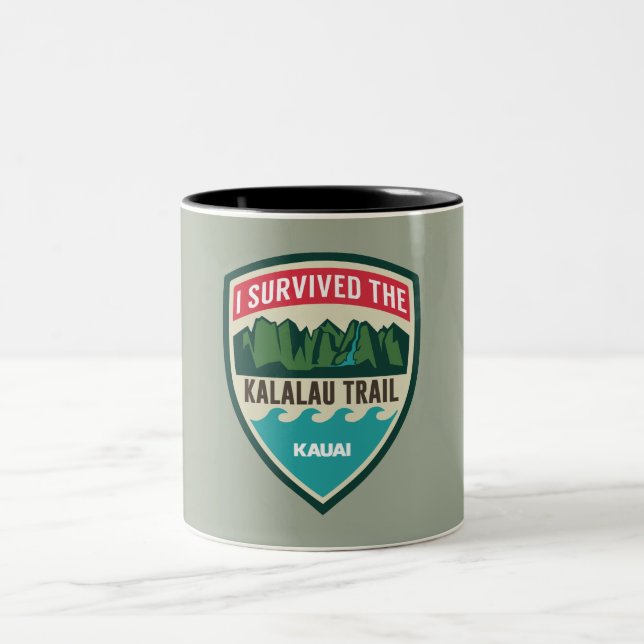 "Je tasse ai survécu de Kalalau à traînée" (Centre)