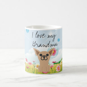 Je tasse aime mon de grand-maman jardin de