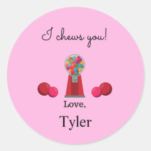 Je te mâche Sticker pour la Saint-Valentin