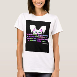 Je te vois, T-shirt blanc de Pâques Bunny femmes