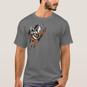 Je Te Vois. T-Shirt OEil Tigre Et Lavette