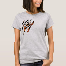 Je Te Vois. T-Shirt OEil Tigress Et Lavette