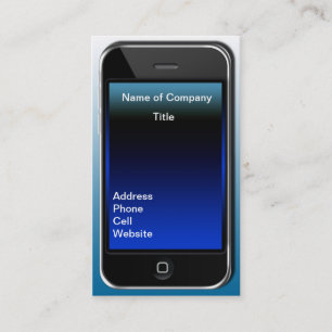 je téléphone le type carte de visite