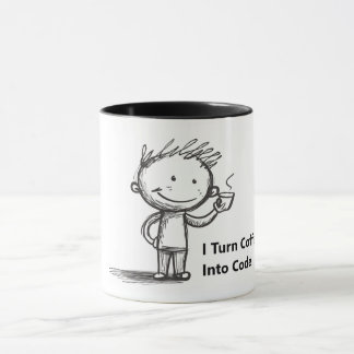 Je Transforme Le Café En Code. Drôle mug pour lui 