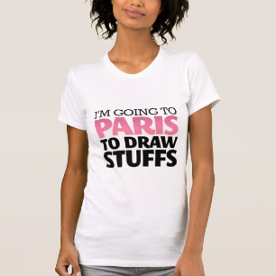Je vais au T-shirt drôle de Paris