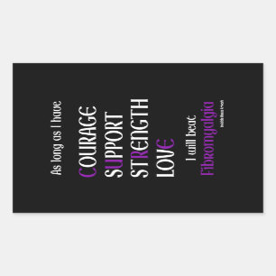 Je Vais Battre...Fibro Sticker Rectangulaire