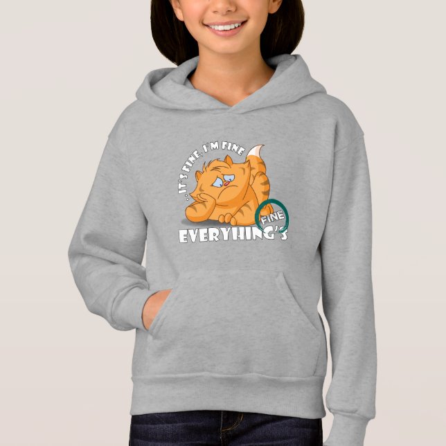 Je vais bien Tout va bien | Sweat - shirt à capuch (Devant)