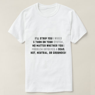 Je vais dénuder votre T-Shirt à fils