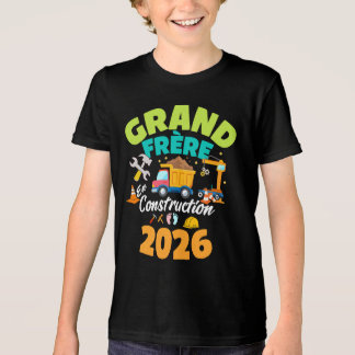 Je Vais Être Grand Frère Grand Frère En Constructi Tri-Blend Shirt