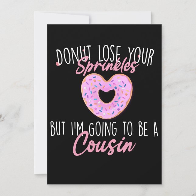 Je vais être un Cousin, Faire-part de grossesse (Devant)