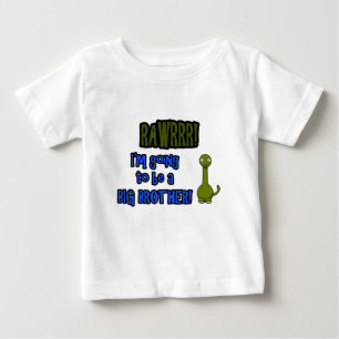 Je vais être un grand frère t-shirt dinosaure
