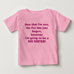 Je vais être un T-shirt de grande soeur