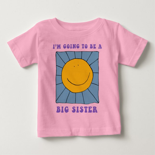 Je vais être une grande soeur T-shirt (Devant)