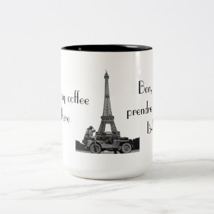 Je vais prendre mon café... zweifarbige tasse