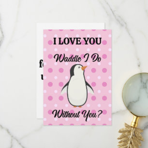 Je Vais Sans Ta Carte D'Amour Personnalisée
