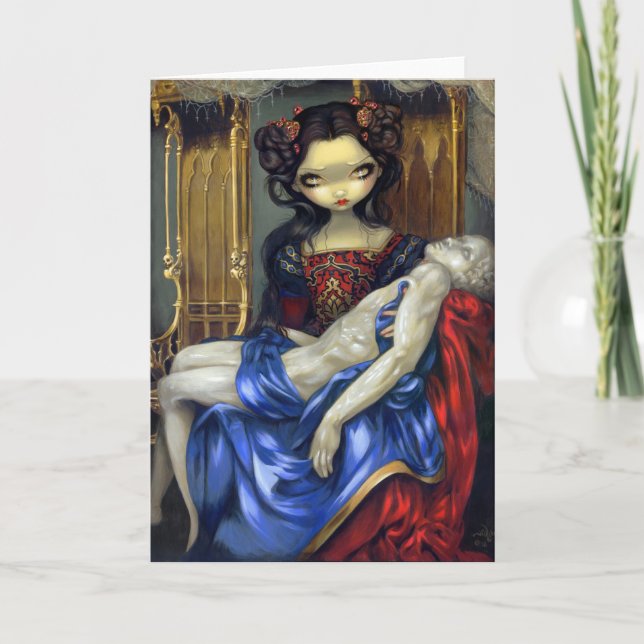 "Je Vampiri :  Carte de voeux de Pietà" (Devant)