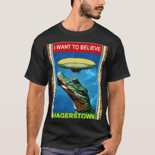 Je veux croire Hagerstown UFO Alligator T-Shirt