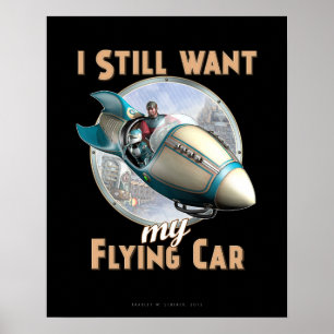 Je veux toujours mon affiche de voiture de vol