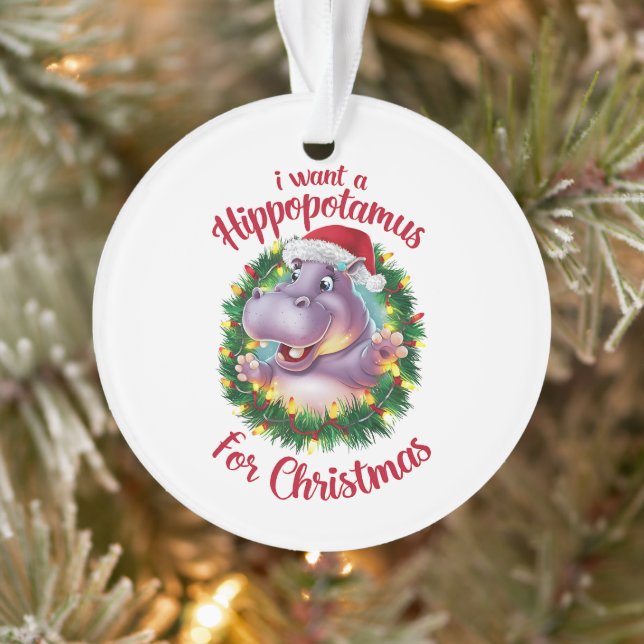 Je Veux Un Hippopotame Pour Noël Hippo De Noël (Arbre)