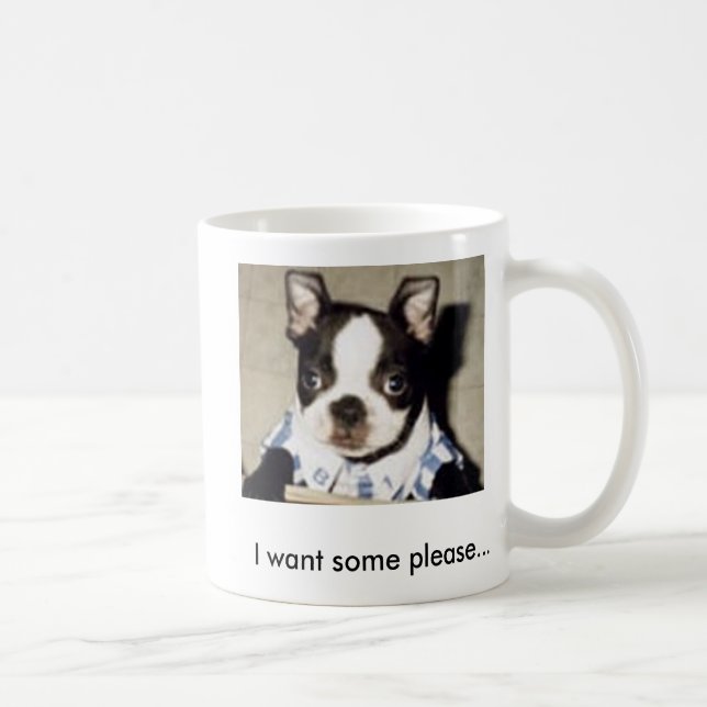 Je veux une certaine svp tasse de Boston Terrier (Droite)