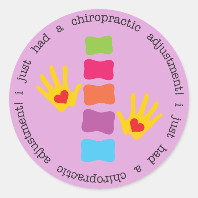 Je viens d'avoir un Stickers d'ajustement chiropra (Devant)