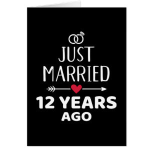Je viens de me marier il y a 12 ans 12ème anniver