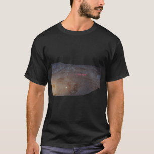 Je vis ici, le T-shirt foncé de base des hommes