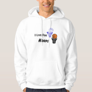 Je vis pour le Sweat - shirt à capuche masculin de