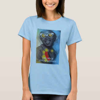 JE VOIS LE T-SHIRT D'AMOUR ET DE BONHEUR DE PAIX